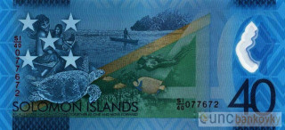 Šalamounovy ostrovy 40 Dollars 2018 UNC